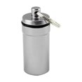 thumbnail image 1 of Langgg Waterproof Pill Box Holder Keychain Container Aluminum Alloy Medicine Bottle, 1 of 5