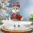 thumbnail image 4 of Liamobondopolis Mini Snowman Doll with Santa Hat Christmas Decorations Cute Holiday Figurine for Home Tabletop Tree Festive Decor, 4 of 7
