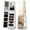 White, variant on edx Freestanding Rotating Jewelry Cabinet with Full-Length Mirror, Lockable Jewelry Armoire with Foldable Makeup Shelf & Lights, Jewelry Organizer with Storage, White