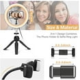 thumbnail image 6 of UBeesize 10" LED Selfie Ring Light with Tripod Stand & Phone Holder, Dimmable Desk Makeup Ring Light, Perfect for Live Streaming & YouTube Video, Photography, 3 Light Modes and 11 Brightness Levels, 6 of 10