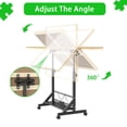 thumbnail image 5 of Multi-Purpose 1500 Piece Puzzle Table with 4 Drawers, Adjustable Height and Angle, Rolling Design, 5 of 12