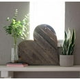 thumbnail image 3 of 24" Rustic Rustic Weathered Gray Wooden Heart, 3 of 5