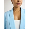 thumbnail image 2 of Scoop Women's & Women's Plus Crepe One Button Suit Blazer, Sizes XS-4X, 2 of 5