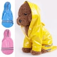 thumbnail image 4 of Shengyu Imperméable en Cuir PU pour Animaux de Compagnie Imperméable à Capuche Réfléchissant Coupe-Vent Vêtements pour Animaux Bleu TG 1Ensemble, 4 of 6