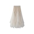 thumbnail image 1 of xiaxaixu Jupe en Maille Femme Robe Plissée à Taille Haute et Demi-Longueur Élastique, 1 of 9