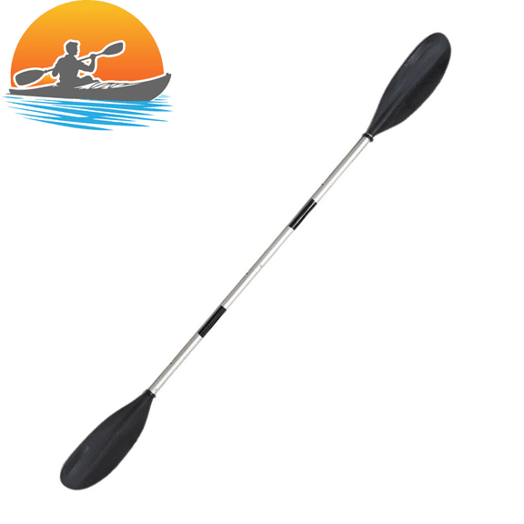 87" Black Aluminum Adult Kayak Paddle 2-Piece for Canoe, Raft, Boat