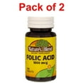 thumbnail image 2 of Nature's Blend Folic Acid Supplement - Vitamin B9 For Prenatal & Heart Health Support for Women - Gluten-Free Formula - Easy to Swallow Daily Nutrition - Made in USA - 1000 (mcg) Tablets - Pack of 2, 2 of 8