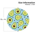 thumbnail image 3 of Disketp Avocado And Hearts Funny Coasters,6 Pcs Leather Coasters With Holder, Perfect Housewarming Hostess Gifts,Protect Furniture From Water Marks Scratch And Damage, 3 of 9