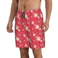 thumbnail image 2 of Bixox Men's Hello Summer Flamingo printing Casual Classic Fit Short Summer Beach Shorts, 2 of 6