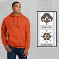 thumbnail image 2 of Wire Delight Men’s Hoodie, Heavy Blend Casual Pullover Hooded Sweatshirt with Pouch Pocket, Orange, 3XL, 2 of 5