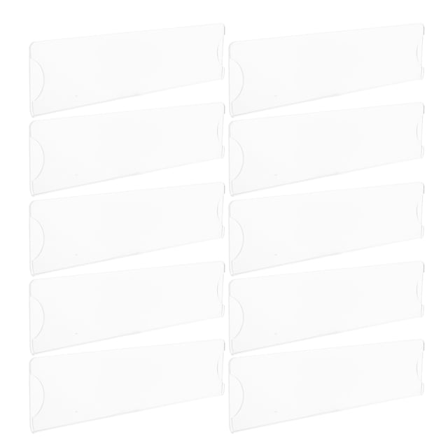 AURARMLET 10Ud Etiquetas Adhesivo Transparente Resistente Para Exhibir Placas Y Tarjetas