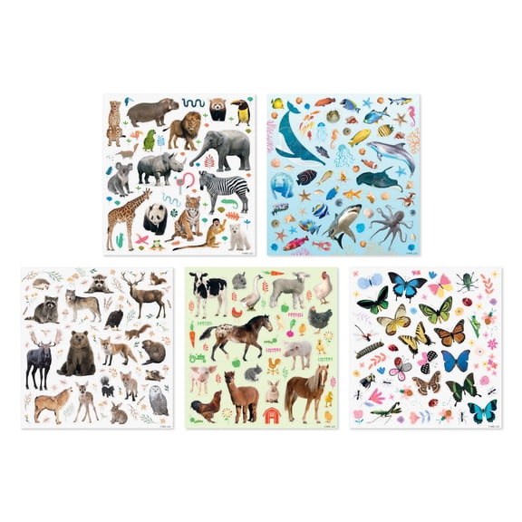 American Greetings 488-Count Classroom Stickers, Animals (10 Sheets, 5 Designs)