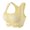 Yellow, variant on ,Women's Front Hook Closure Posture Corrector Bras Full Coverage Compression Dual Support Bra Wireless Soft Bralettes White M