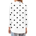 thumbnail image 7 of Ounisa Womens Button Down Shirts Long Sleeve Tops Silk Satin Blouses Business Casual Fashion Outfit, 7 of 7