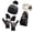 Black, variant on Winter Beanie Hat Scarf Gloves, Warm Knit Hat Long Scarf Neck Warmer Touch Screen Winter Gloves Set Gifts for Women