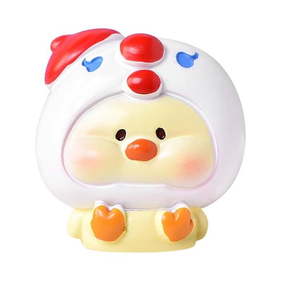 HCTSHG Christmas Animal Decor, Pig Snowman and Micro Landscape Snow Scene, Cute Christmas Tree Decoration for Party Supplies and Holiday Gifts