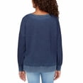thumbnail image 2 of Buffalo David Bitton Women's Crewneck French Terry Sweatshirt, Indigo Navy L, 2 of 4