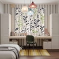 thumbnail image 6 of Curtains 63 Inch Length 2 Panels, Grey Green Botanical Grommets Window Treatment Curtain, Rustic Country Spring Floral Summer Leaf Thermal Curtains Drapes for Living Room/Bathroom, 6 of 9