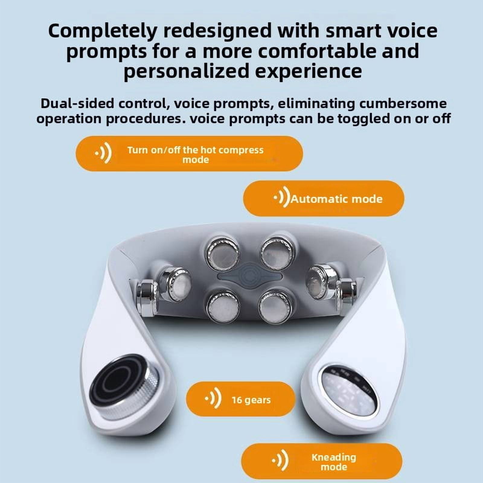 Foldable Neck Massager for Pain Relief Deep Tissue Vibration Cordless Travel Massager,Portable 9D Neck Massager for Office Home Car Birthday Gifts for Men Women Dad Mom Grandpa,whirt