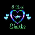 thumbnail image 3 of CafePress - I Love Sharks - Women's Dark Pajamas, 3 of 5