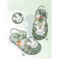 thumbnail image 5 of JIAYUE Toddler Boys Girls Jelly Sandals Lightweight Kids Soft Sole Closed Toe Hook And Loop Beach Shose Cute Rabbit Detail Summer Breathable Footwear For Outdoor Play, 5 of 6
