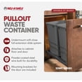 thumbnail image 3 of Rev-A-Shelf Double 27 Quart Pullout Soft-Close Waste Container, Gray, 3 of 6