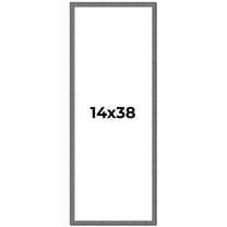 14x38 Frame Blue Kingsley Pewter Solid Wood Picture Frame Width 0.75 Inches |Interior Depth 0.5