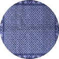 thumbnail image 1 of Ahgly Company Indoor Round Persian Blue Traditional Area Rugs, 8' Round, 1 of 4