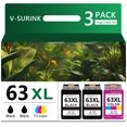thumbnail image 1 of Cartuchos de Tinta V-Surink 63XL Negro y Tricolor Paquete de 3, 1 of 6