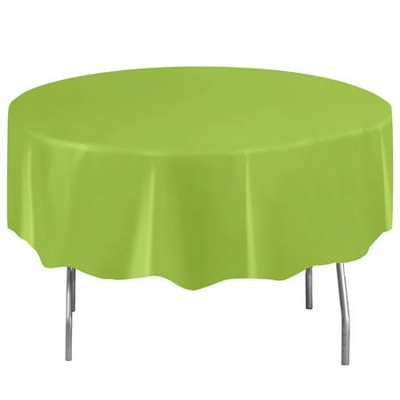 Brand New Round Neon Green Plastic Tablecloth 84 High Quality Brand New Round Neon Green Plastic Tablecloth 84 High Quality
