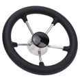 thumbnail image 1 of 11 Inch Boat Steering Wheel, Versatile 5 Spoke Boat Steering Wheel  for Fishing Boat, 1 of 7