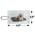 thumbnail image 6 of Golden Retriever Puppy Dog Knotty Blanket Luggage Card Suitcase Carry-On ID Tag, 6 of 8