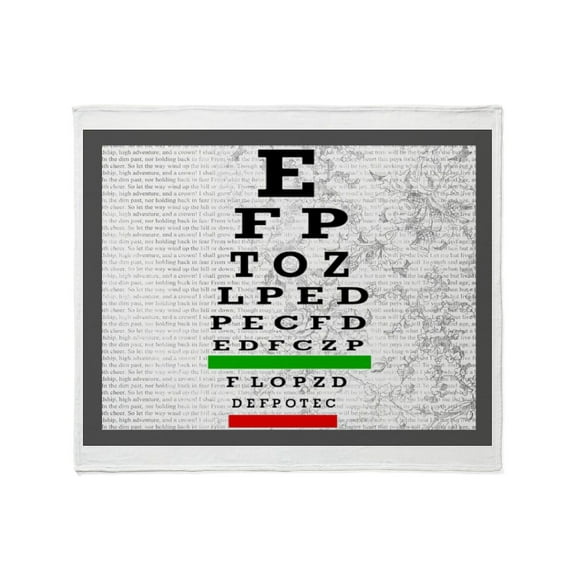 CafePress - Optomitrist Blanket Grey Throw Blanket - Soft Fleece Throw Blanket, 50"x60" for All Ages