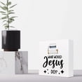thumbnail image 5 of Zomyto 7x7 Inch What Would Jesus Do Funny Bathroom Wooden Box Sign Desk Decor Change the Toilet Paper Roll Wooden Box Plaque Sign Desk Decor, 5 of 7