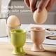 thumbnail image 4 of Wosthever Desayuno huevera cerámica resistente al calor bandeja soporte contenedor tazas multiusos cocina vajilla comedor Blanco, 4 of 6