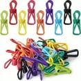 thumbnail image 2 of 10-Pack 2-Inch Multicolor Utility Clips, PVC-Coated Strong Grip Clips for Food Bag Sealing, Paper Organization, Laundry, Home & Office Storage, 2 of 6