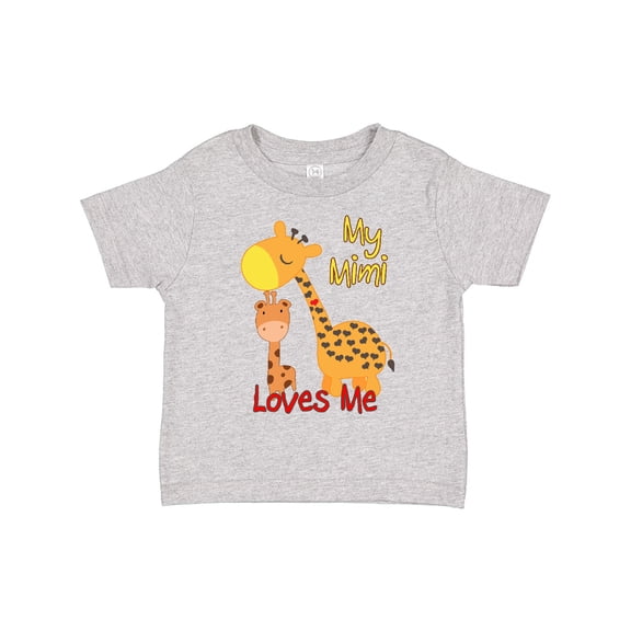 Inktastic My Mimi Loves Me Giraffe Boys or Girls Toddler T-Shirt