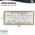thumbnail image 4 of Stupell Industries Traditional Eyes On The Lord Gold Floating Frame Canvas Art, 25 x 11, by Elizabeth Medley, 4 of 8