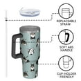 thumbnail image 4 of OBREWU Black Corgi Tumbler with Handle and Lid,Black Corgi 40oz Double Wall Vacuum Insulated Tumbler,Cups Gift for Women and Men, 4 of 7