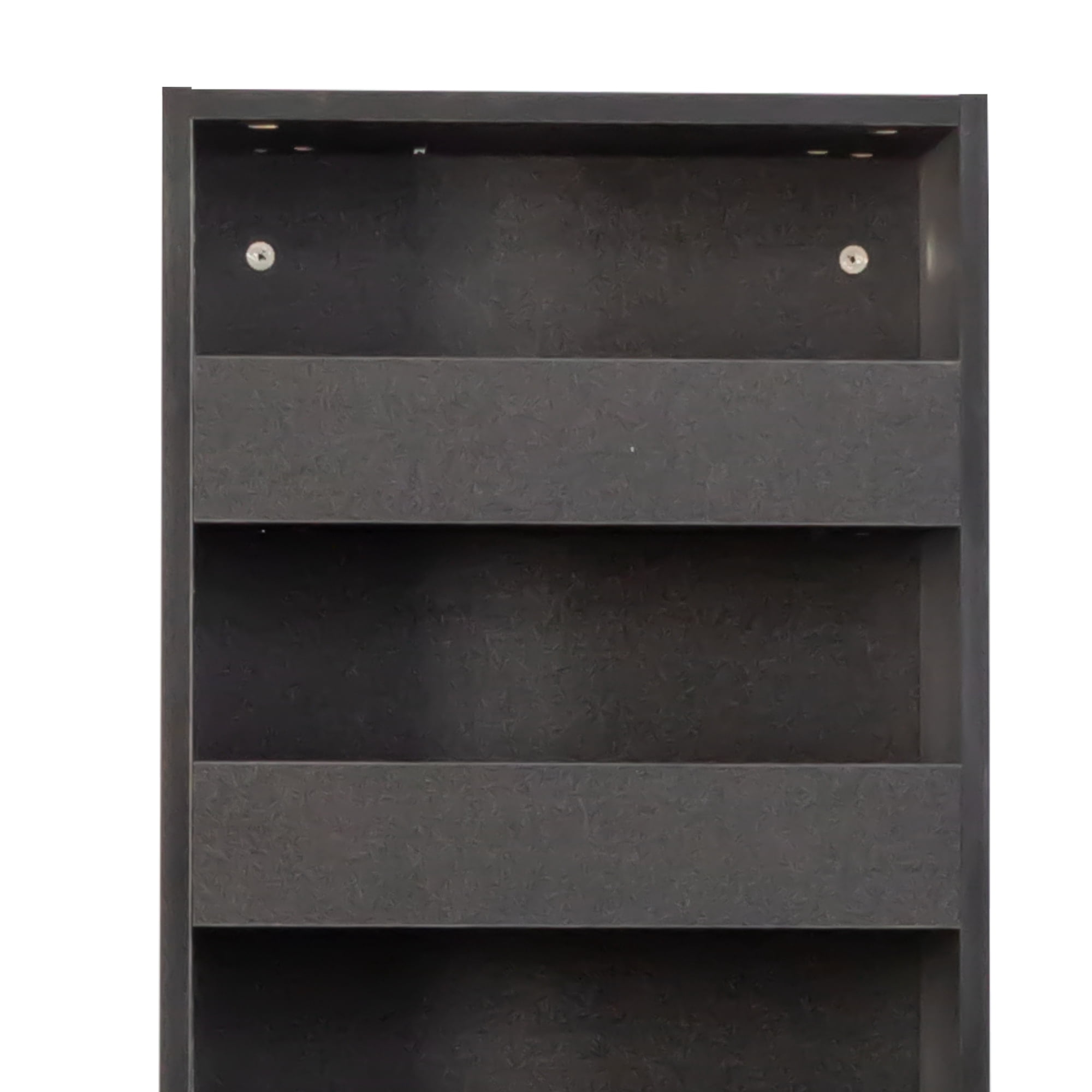 Leumius 7 Tier Multipurpose Pull-out Storage Shelf, Single-sided Open Shelf for Kitchen Living Room and Narrow Spaces Black
