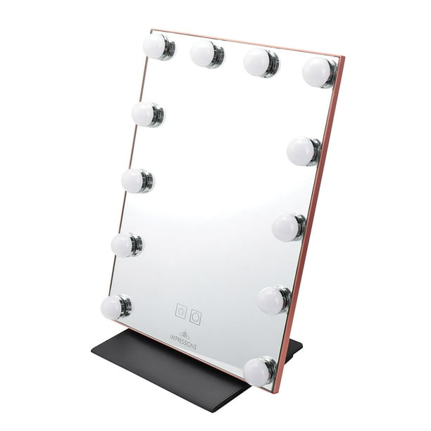 Impressions Vanity Lumiere Touch Pad Pro LED Makeup Mirror, Small