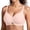 Pink, variant on Women Wireless Bra Deep V Smooth Cup Minimalist Design Lightweight Natural Push-Up Daily Commute Wear Black 34 (M)