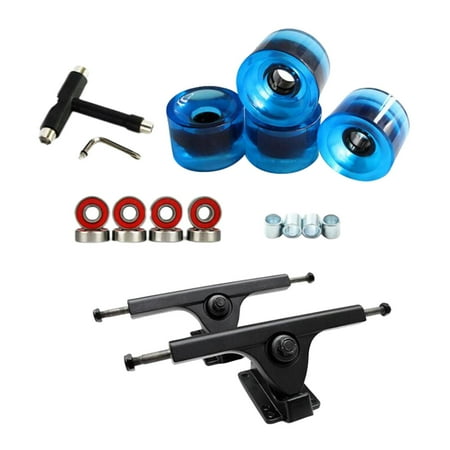 

Skateboard Trucks 7 Bracket Hanger Bearings Longboard Wheel Roller Wrench Repairing Installing Compnt - Clear Blue