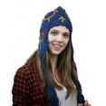 thumbnail image 2 of NYFASHION101 Nepal Handmade Ear Flaps Wool Fleece Lined Winter Hat - C11 BL, 2 of 2