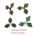 thumbnail image 3 of Kits de decoración para fiestas Naiovety 20 piezas Navidad acebo artificial 10MM, 3 of 6