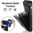 thumbnail image 3 of REQO Phone Case for iPhone 14 Plus 6.7 inch Wallet Cover with Tempered Glass Screen Protector and RFID Blocking Ring Card Holder Cell i-Phone 14+ iPhone14Plus 5G i i14 + iPhone14 14Plus Women Black, 3 of 6