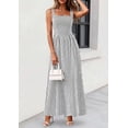 thumbnail image 5 of PRETTYGARDEN Women's Maxi Striped Dress Summer Sleeveless Square Neck Smocked A Line Long Flowy Spring Vacation Sundress, 5 of 10