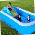 thumbnail image 4 of Pool Slides Inflatable Water Slide Durable Swimming Pool Slide Step Inflatable Play Center Pool Accessories for Boys Girls Summer Play, 4 of 5