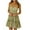 Green, variant on IROINNID Women's Fashion Casual V-Neck Sleeveless Loose Dress A-Line Prints Dress