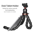 thumbnail image 3 of GIZOMOS GM-7 Flexible Tripod Holder Mini Portable Octopus Tripod Bracket with Ball Head/Phone Clip/BT Remote Control for Cellphone/Tablets/SLR DSLR Camera/DC/Sports Cameras, 3 of 7